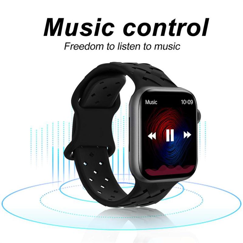 Smart Watch for Men & Women, Sports Watch with Wireless Call Dial, Incoming Call Alert & Rejection, Message Alert View, Multiple APP Alerts & Custom Wallpaper, Fashion Watch Compatible with iPhone Andriod, Touch Screen Watch