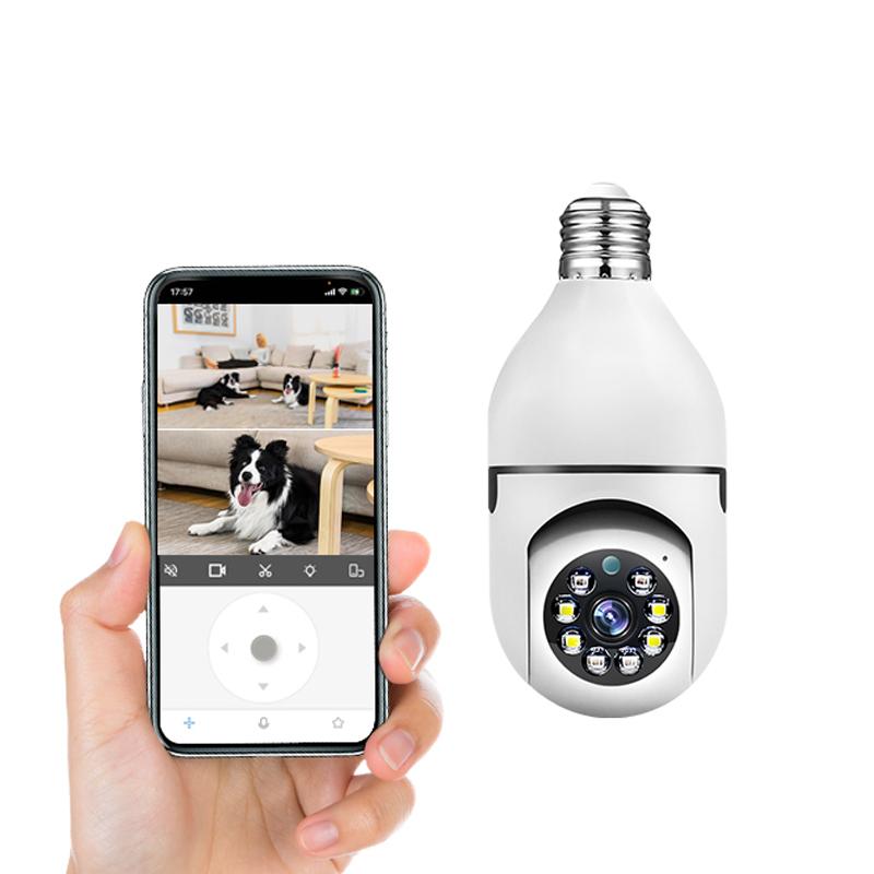 10X Zoom 3MP Light Bulb Security Camera Wireless,PTZ Light Socket Security Camera for Home,Color Night Vision, 2-Way-Audio, Auto Tracking & Alarm, WiFi 5G&2.4GHz, SD & Cloud Storage