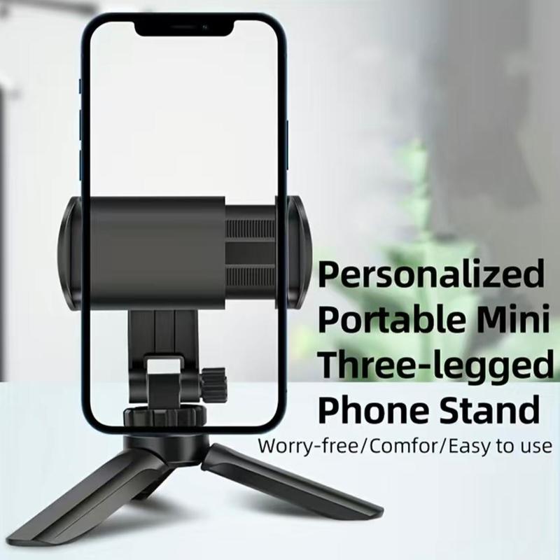 Portable Mini Phone Tripod, Flexible Phone Stand, Phone Selfie Accessories for Live Streaming, Vlogging, Travel, Outdoor