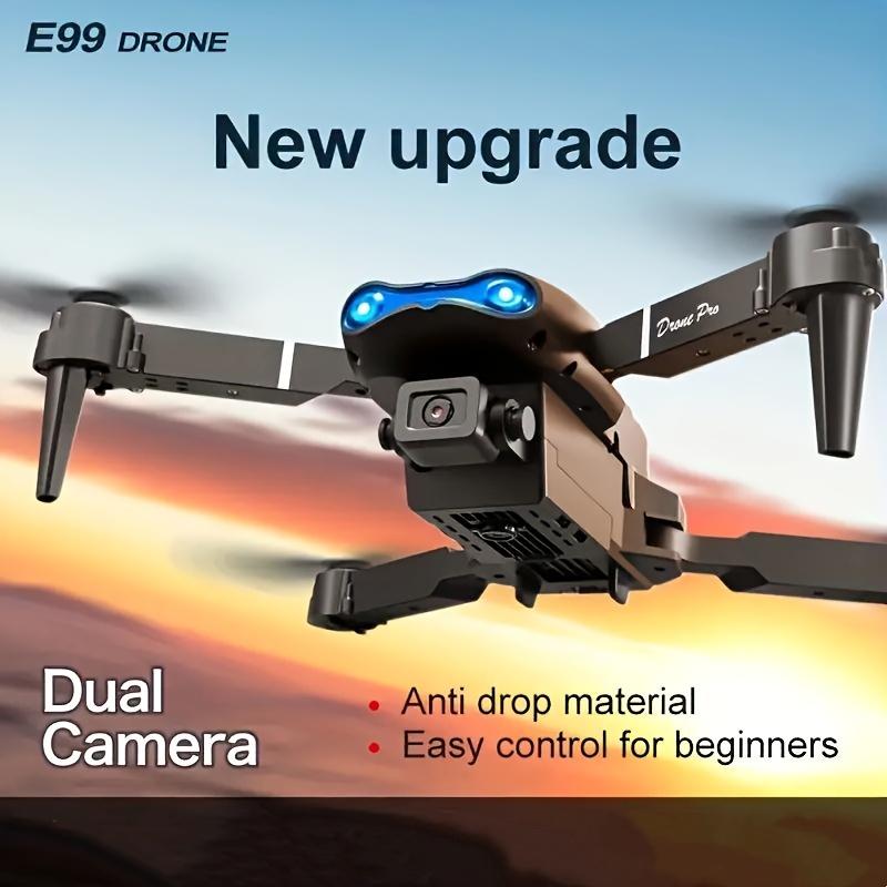 E99 drone with camera, foldable RC drone, remote-controlled drone toy beginner men's gift, affordable indoor and outdoor drone, Christmas, Halloween, Thanksgiving gift