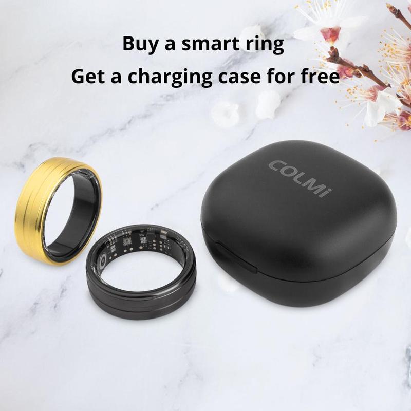 Smart Ring, Rechargeable Multifunctional Smart Ring, Waterproof Fashionable Ring for Women & Men, Compatible with Android & iOS