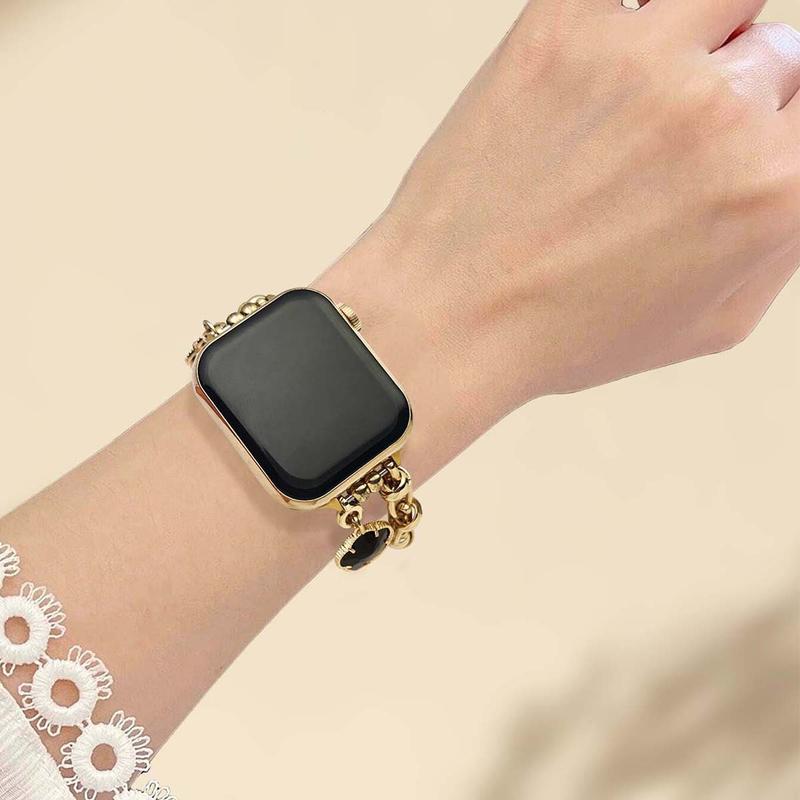 Flower Design Smart Watch Band, Fashionable Watch Band for Women, Wearable Accessories Compatible with Apple Watch Series S10 9 8 7 6 5 4 3 2 1