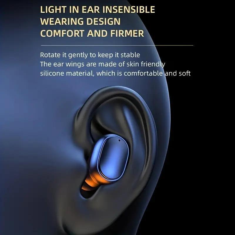 Wireless Earphone, In-ear Design Earphone, Noise Cancelling Headphones, Bluetooth-compatible Earbuds for Gaming, Sports, Office