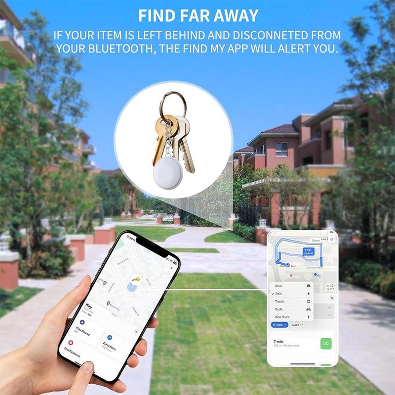 Portable Mini Tracker, Wireless Tracker, Smart Tag Compatible with Find My iOS, Tracker Suitable for Keys, Luggage, Wallets, Handbags, Suitcases