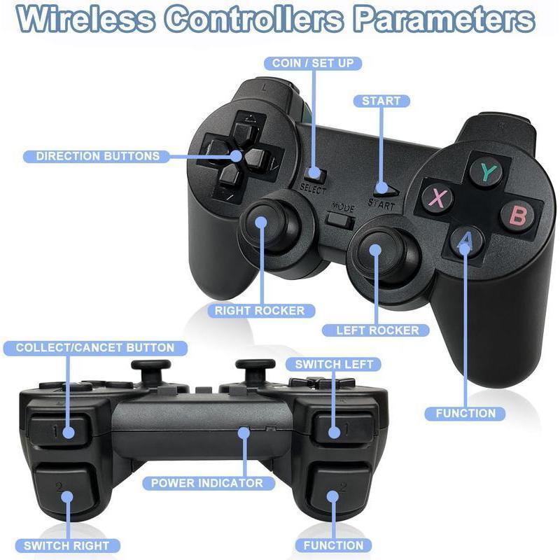 M8 PRO Game Console - PlayGameStick,Nostalgia Stick Game,9ClassicEmulators,4K HDMl Output,Plug and PlayVideoGame Stick Built in 20000+ Games with2.4GWireless Controllers(64G) tiktokshopgamersupermario family retrogames