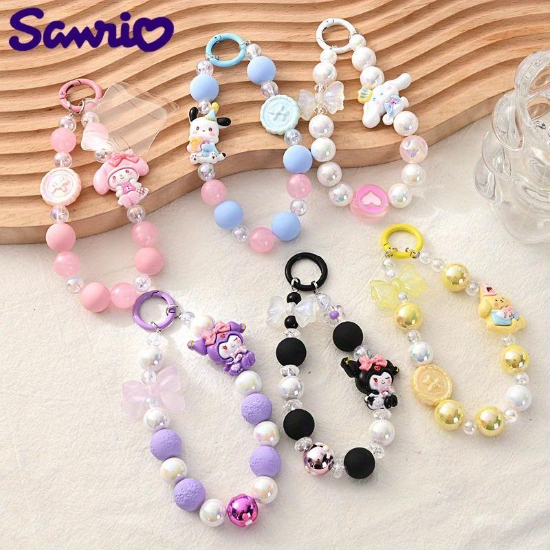 Cute Cartoon Design Beaded Phone Chain, Portable Beaded Phone Lanyard, Mobile Phone Strap for Women & Girls Gift, Fashion Phone Accessories