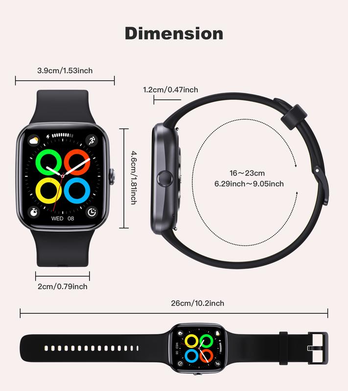 Smart Watch for Men Women, 2.01