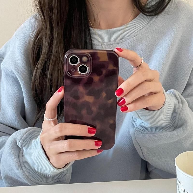 Vintage Amber Pattern Phone Case, Decorative Phone Protector Cover, Phone Accessories Compatible With iPhone 11 12 13 14 15 iPhone 15 Pro Max Case iPhone 16 Pro Max Case