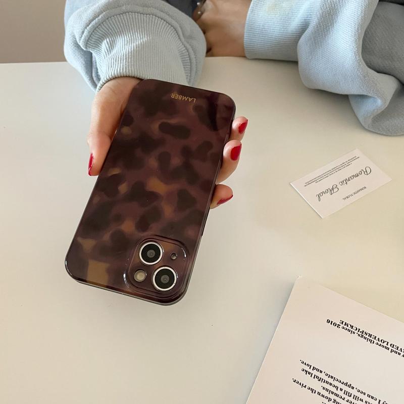 Vintage Amber Pattern Phone Case, Decorative Phone Protector Cover, Phone Accessories Compatible With iPhone 11 12 13 14 15 iPhone 15 Pro Max Case iPhone 16 Pro Max Case