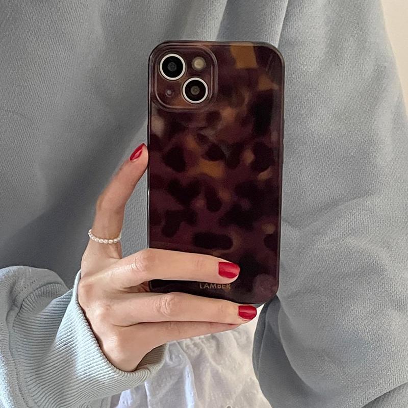 Vintage Amber Pattern Phone Case, Decorative Phone Protector Cover, Phone Accessories Compatible With iPhone 11 12 13 14 15 iPhone 15 Pro Max Case iPhone 16 Pro Max Case