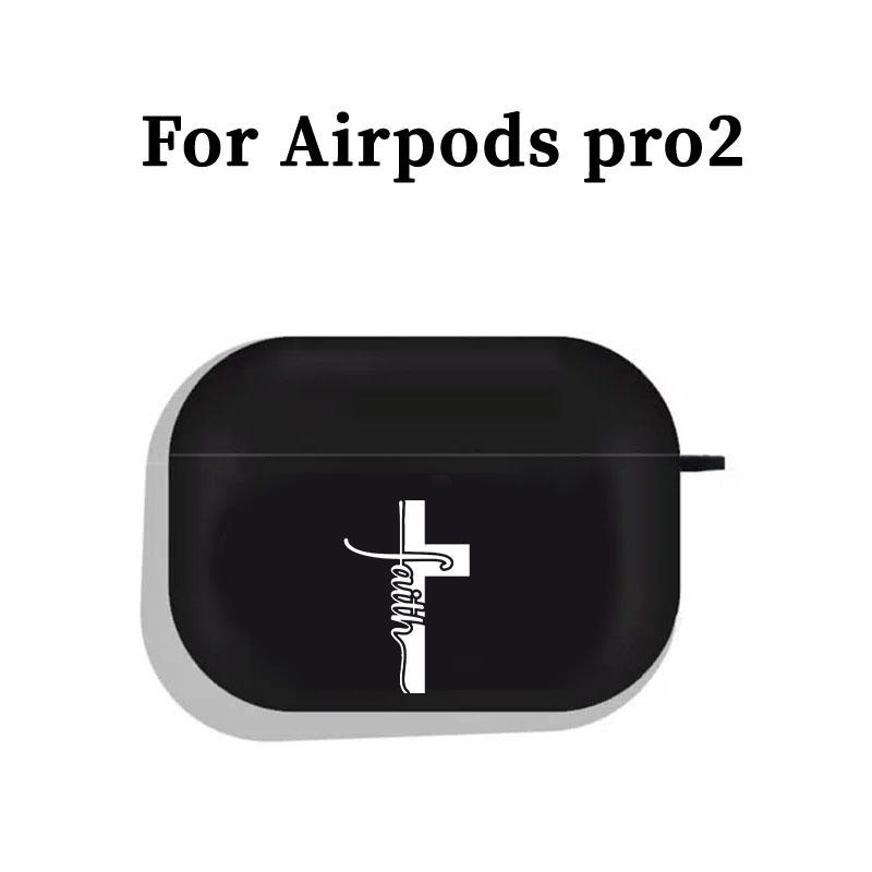 Cross Pattern Protective Case for Wireless Earphone, Decorative Earphone Protector Cover with Hiking Buckle for AirPods 1 2 3 Pro, Earphone Accessories