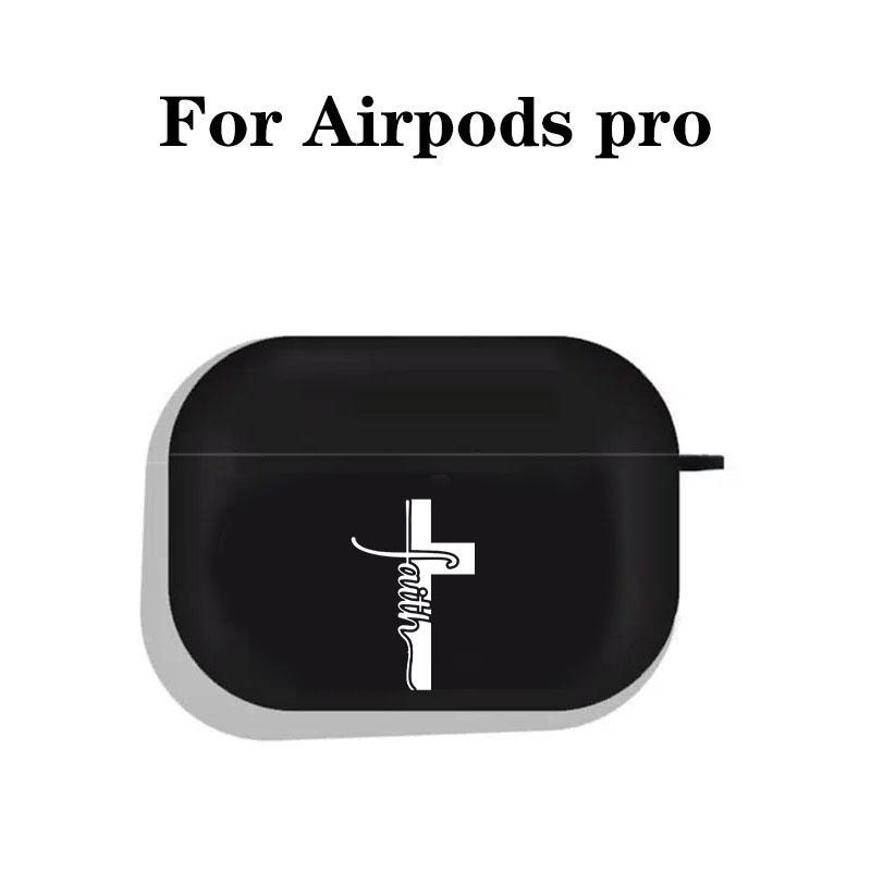 Cross Pattern Protective Case for Wireless Earphone, Decorative Earphone Protector Cover with Hiking Buckle for AirPods 1 2 3 Pro, Earphone Accessories