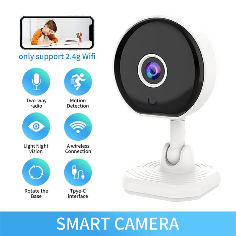 2.4G 2K HD Wireless Security Camera, Motion Detection Surveillance Camera, Indoor Security Camera, Wifi Surveillance Camera with IR Night-Vision & 2-Way Audio