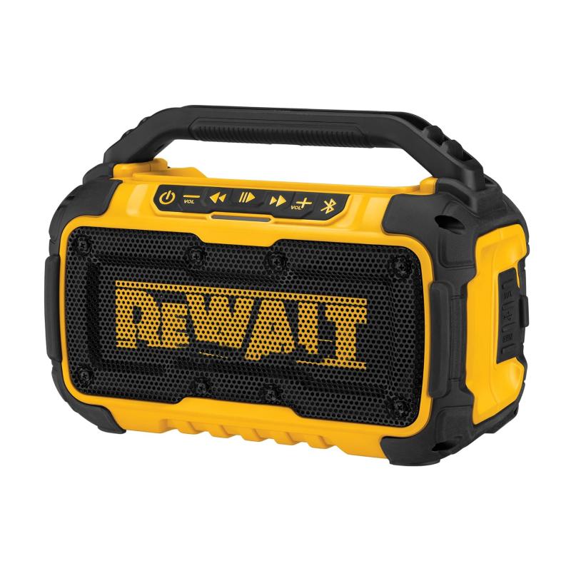 20V MAX Bluetooth speaker, 100-foot range, durable, suitable for worksite use, with phone stand Wireless Connection  Handy Stereo