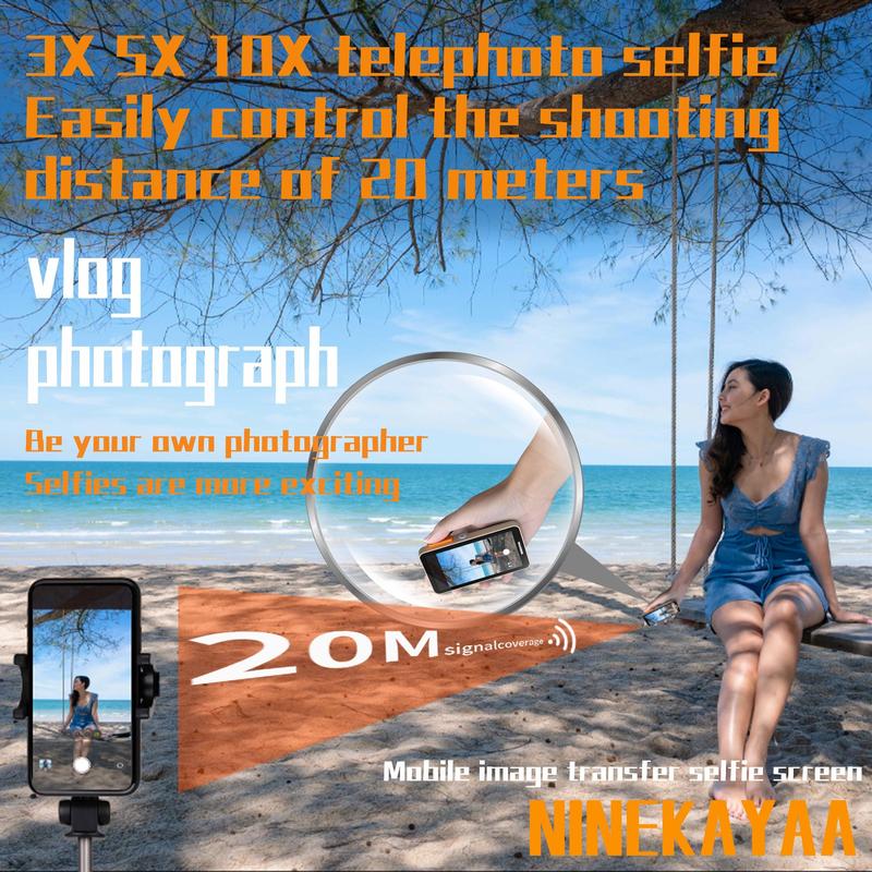 NINEKAYAA Portable Mobile Phone Rear Selfie Display Screen, Photography Assistant, Travel Selfie Display Screen, Self Media Device for Vlog Shooting