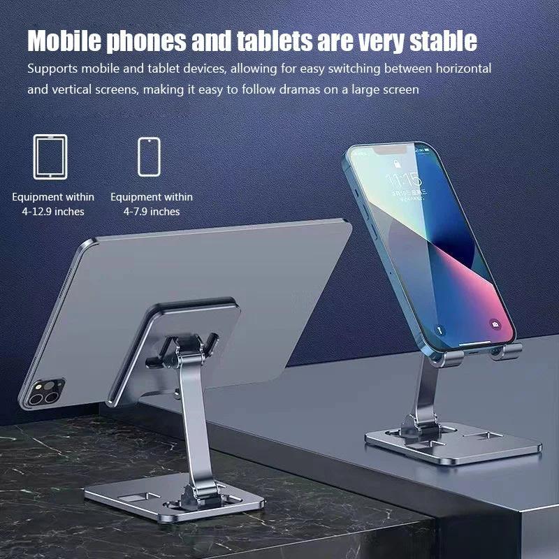 Foldable Desktop Phone Holder, Portable Adjustable Phone Stand, Multifunctional Phone Holder for Home Office, Universal Phone Accessories