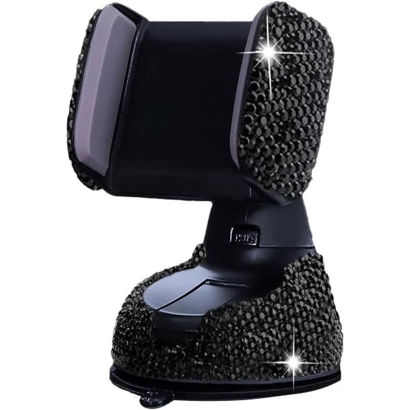 Glitter Rhinestone Decorative Car Phone Holder, 360 Degree Free Rotatable Car Phone Rack, Car Air Outlet Phone Stand