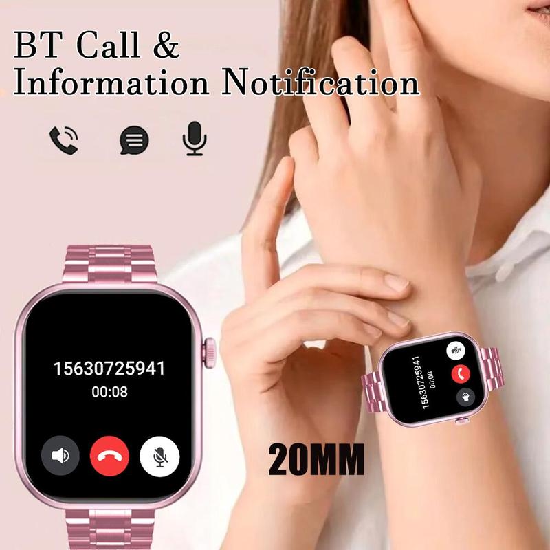 Fashion Smart Watch, HD Screen Multi-functional Smart Watch with Heart Rate Monitoring, Bluetooth-compatible Sports Watch for Women & Men, Back to School