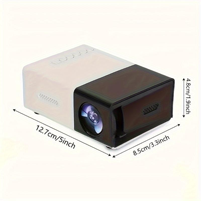 3000+ Lumens Stunning Mini Projector with 3D Visuals, Broad Compatibility, Handy Remote Control for Immersive Home Cinema Experience, Compact Design, US Plug