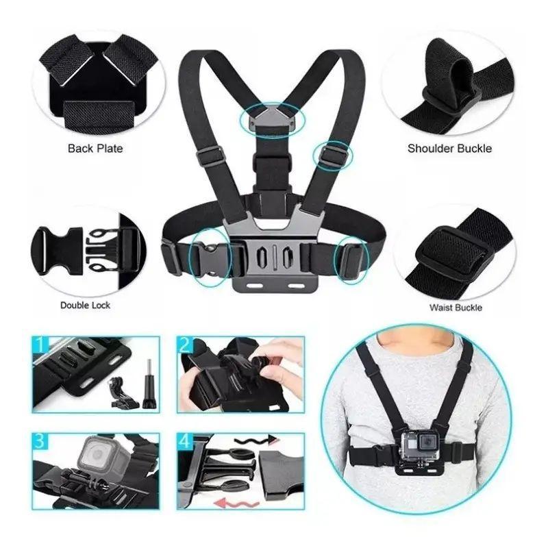 Action Camera Strap Set with Phone Clip for Fall Gift, Fixing Mount for Gopro Phone Osmo Action, Sports Camera Accessories, Camera Stabilizer, Gift for Girlfriend