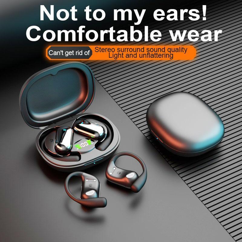 Bluetooth Earbuds - Fashionable earphones 1-Piece Wireless Gaming Headphones with Low Latency,HIFI Sound Quality Music Earbudsfor Gaming Travel Sports On Ear Open Ear Wireless IP5 WATER PROOF On Ear Remote Control Built-in Mic Audio Electronic