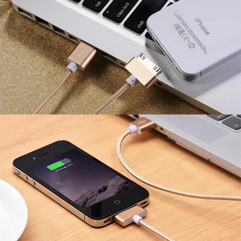 USB Cable Fast Charging for Apple iPhone 4 4s 3GS 3G iPad 1 2 3 iPod Nano touch 30 Pin Original Charger Adapter Data Sync Cord