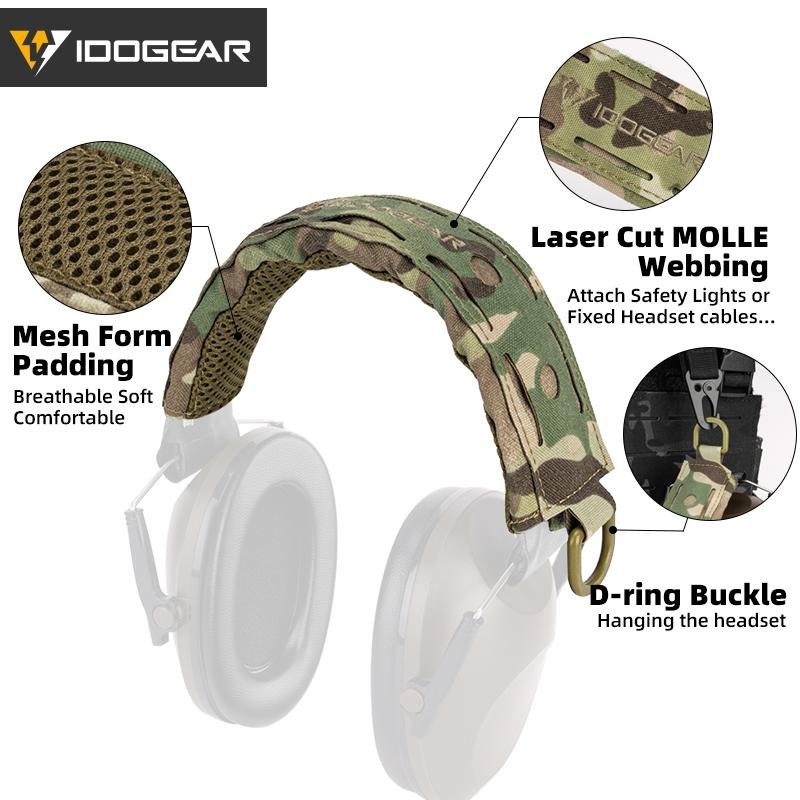 IDOGEAR Headset Cover Modular Advanced Earmuff Headband Protection Cover for All General Earmuffs 3948