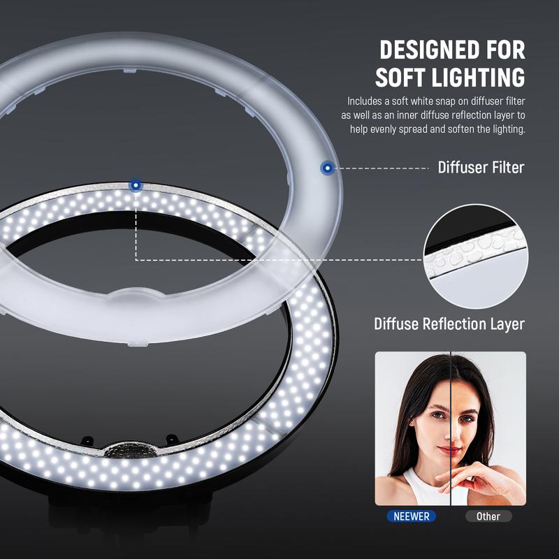 NEEWER RL-18 18 Inch LED Ring Light Kit