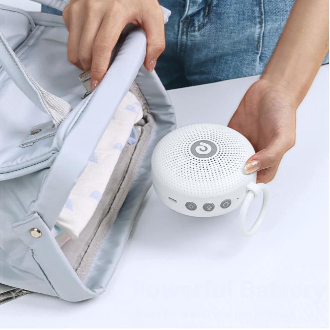 Dreamegg White Noise Machine - Portable Sound Machine , Features Powerful Battery, 21 Soothing Sound, Noise Canceling for Office & Sleeping, Sound Therapy for Home, Travel, Registry Gift Audio Speakers Smartphone