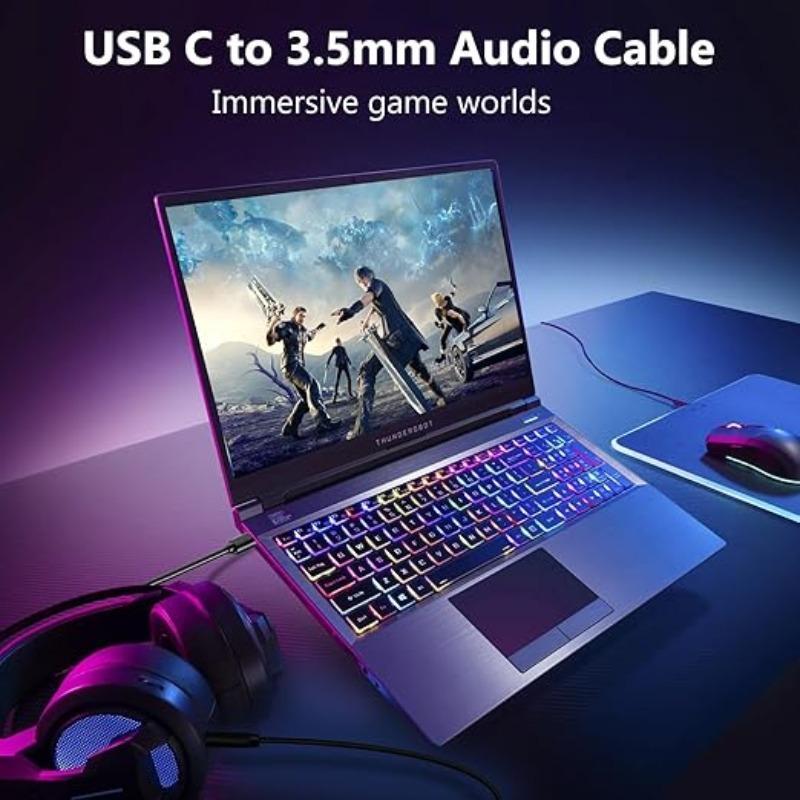 USB C to 3.5mm Audio Auxiliary Port Cable, Type C to Headphone Cable, Car Stereo Adapter Compatible with Samsung Galaxy S23 S22 S21 S20 Ultra Note 20 10 Plus, P50 P40 Pro