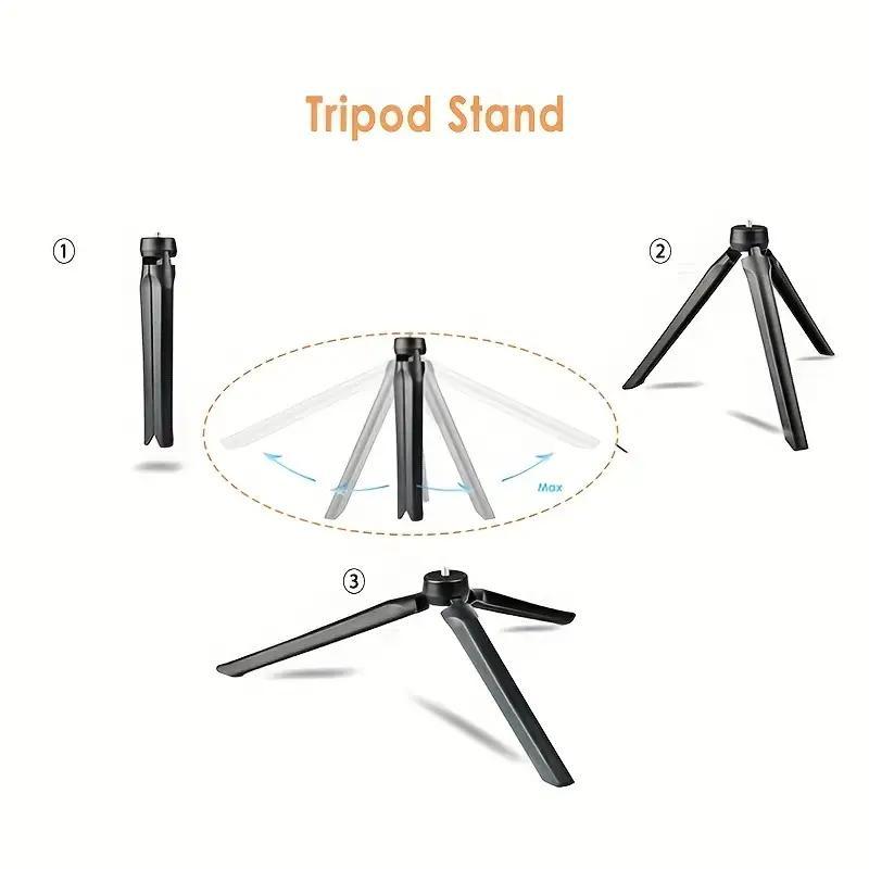 10 Inch Selfie Ring Light With Tripod & Phone Holder, 3 Color Selfie Light, Brightness Adjustable Fill Light, Vlogging Equipment For Makeup Live-Streaming