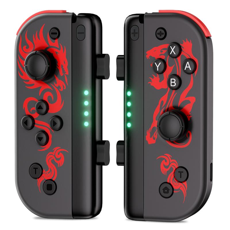 Joypad Controller for Nintendo Switch, L R Wireless Controllers for Switch Lite OLED, Cool Replacement Controllers with Dual Vibration, Wake-up switch controller switch joycons