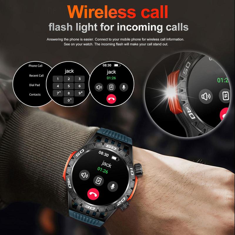 Multifunctional Smart Watch, Fashion Digital Watch with Wireless Calling Dialing & Multiple APP Reminders, Waterproof Sports Watch for Women & Men