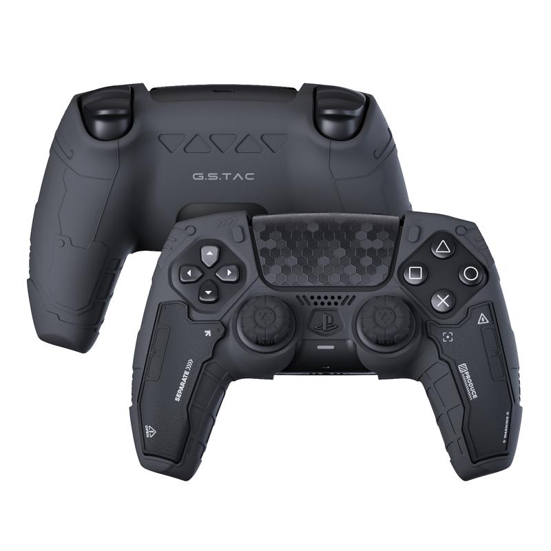 GeekShare G.S.TAC Tactical PS5 Controller Skin Set, Anti-Slip Silicone Protective Cover Skin Case for PS5 Wireless Controller with 2 Thumb Grip Caps and 2 Stickers - for Black Myth: Wukong