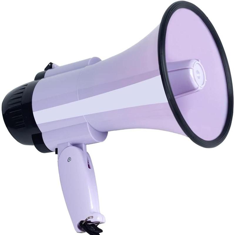 30 Watt Power Portable Megaphone Bullhorn Speaker Voice, Siren Alarm and 240S Recording with Volume Control and Strap