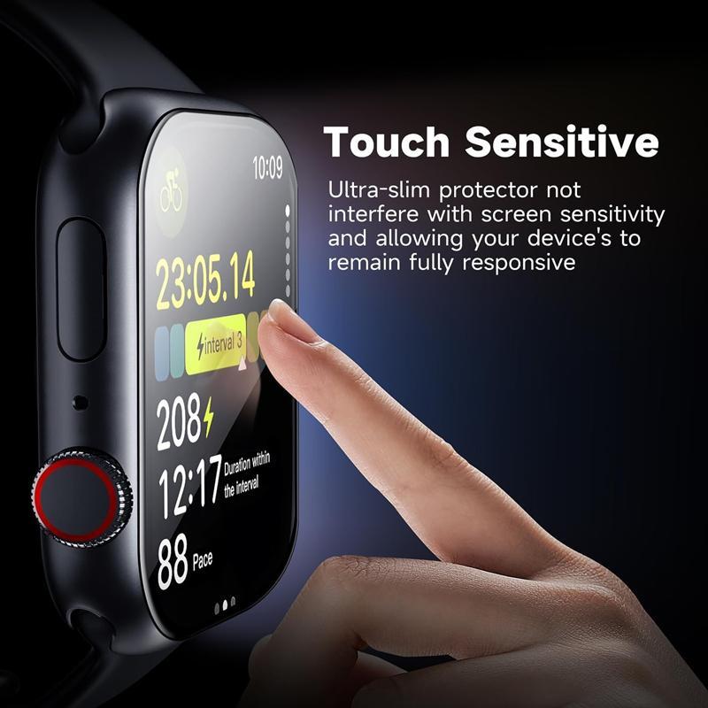 Watch Screen Protector, Anti-scratch HD Clear Watch Screen Protective Film, Shock-resistant Watch Accessories for Apple Watch Series