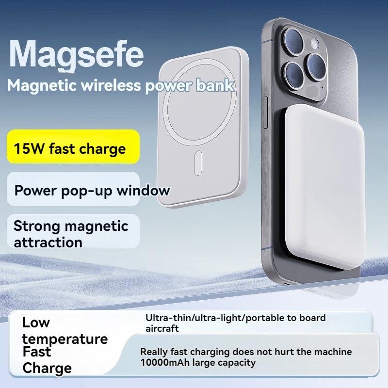 3in1 Magnetic wireless portablecharger10000mAh magnetic powerbank, Qi2Certified 15W Ultra-FastMagSafe-Compatible PortableCharger,For iPhone15 14 13 12Mini Pro Pro Max iPhonewatchheadphone power bank mobilepowersupply Power Bank