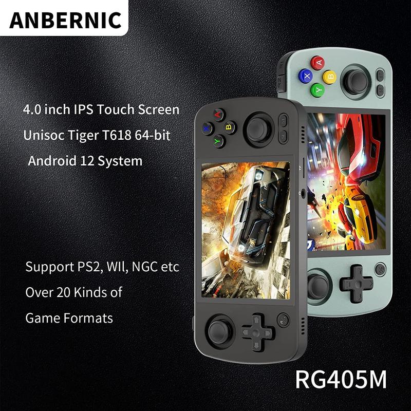 Anbernic RG405MHandheld Game Console Aluminum Alloy Android 12 Google Play 4.0 Inch IPS Touch Screen 20K Games 26 Emulators