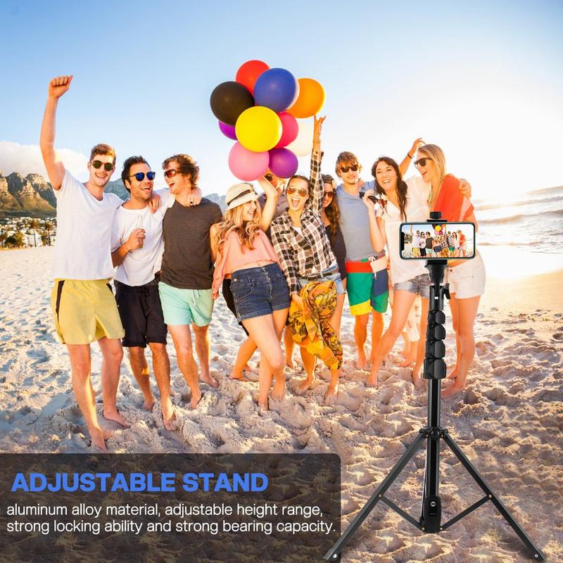 136CM Bracket Photography Adjustable Photo Studio Stand Portable Mount Aluminum Tripod Brackets Cellphone Holder Selfie Smartphone