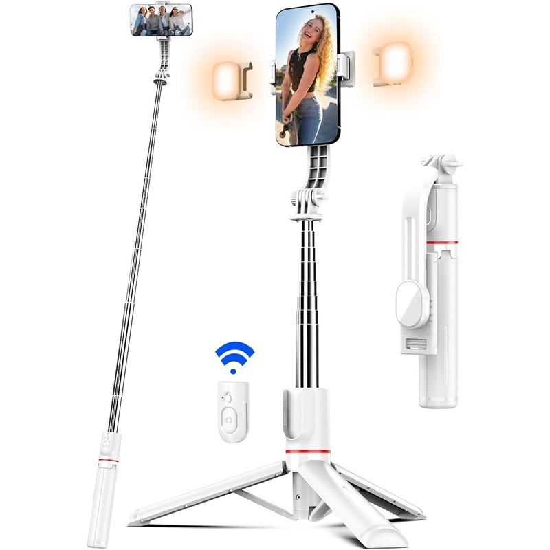 Wireless Remote Extendable Smartphone Tripod Stand 360 Rotation Compatible with iPhone  Android Samsung Smartphone Accessories Compact Selfie Stick