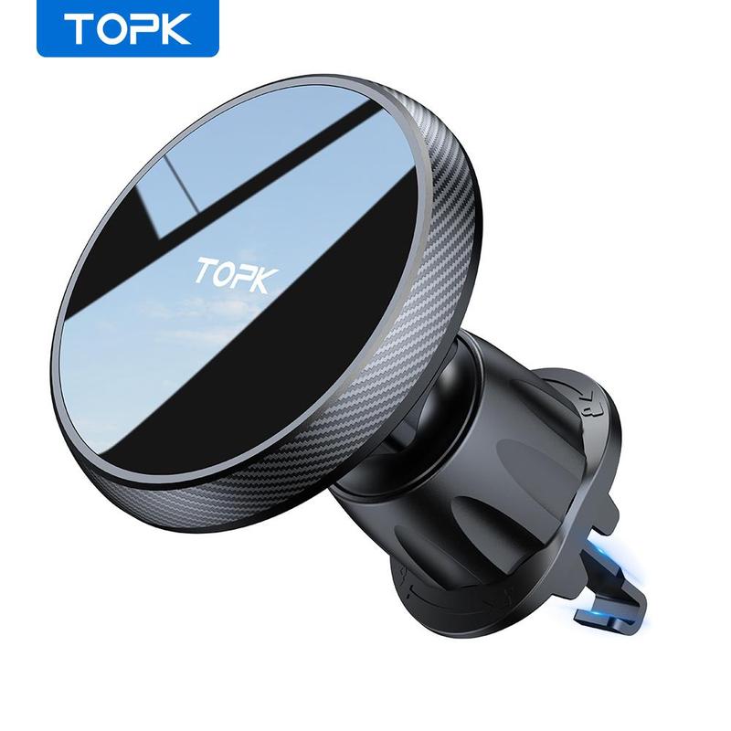 TOPK Magnetic Air Vent Car Phone Holder, Powerful Magnetism Car Cell Phone Mount, Universal Car Accessories for Most Smartphones