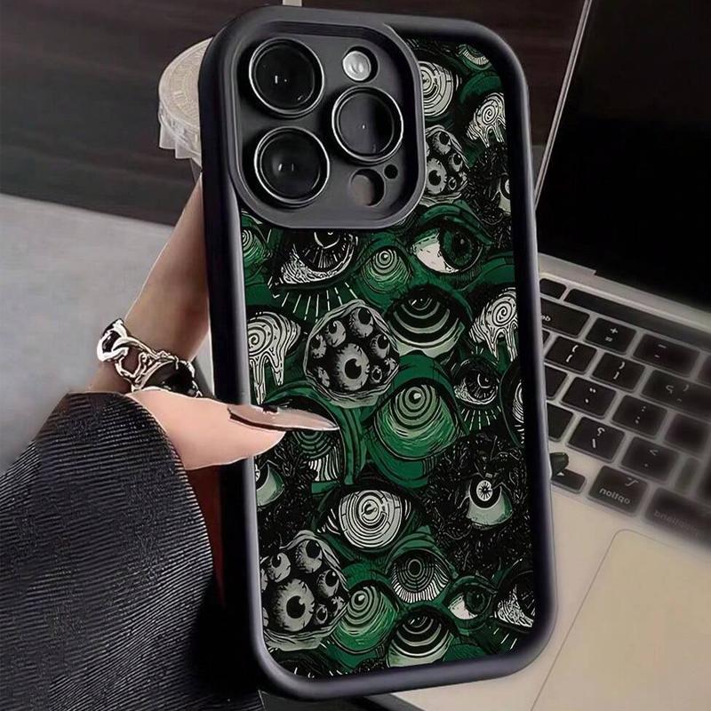 Creative Abstract Eye Pattern Phone Case, Anti-drop Decorative Phone Protector Cover, Phone Accessories Compatible with iPhone Series