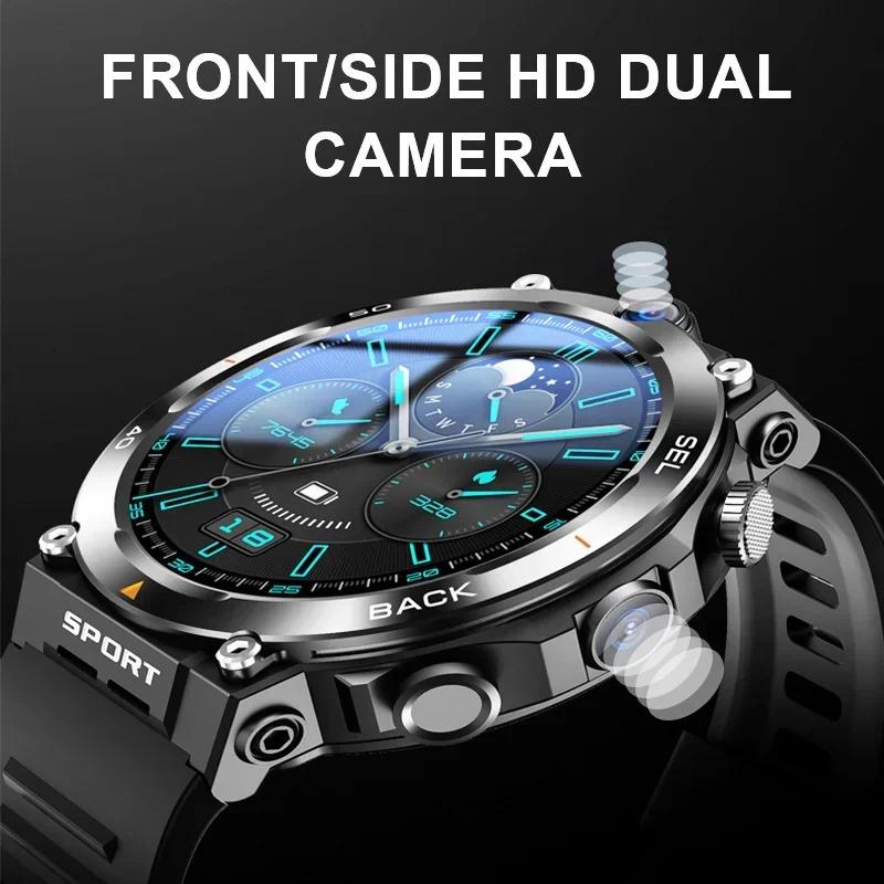 Google Play 1.39-inch 4G Network SIM Card Smart Watch Dual Camera GPS WIFI NFC Rugged 64G-ROM IP67 Android Men Women Smartwatch