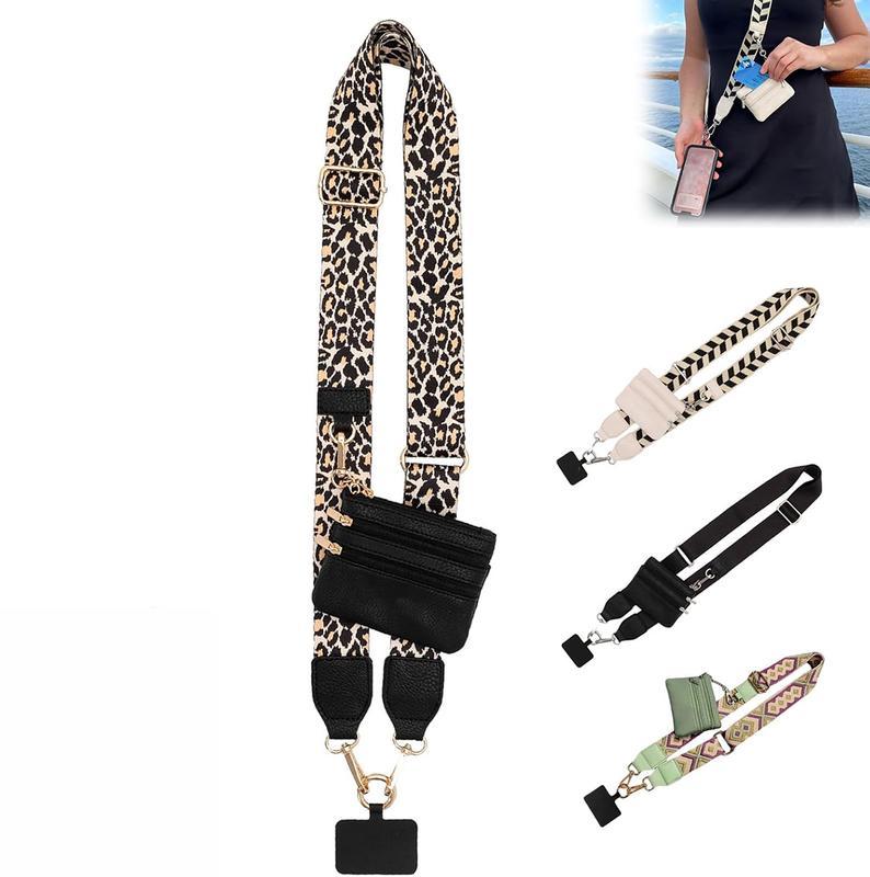 Christmas style，Phone Strap Crossbody Clip and Go Strap forPhone with Wallet Portable Crossbody Beautiful,.Comfortable, Adjustable Phone Strap withZippered Pouch Accessories Card Smartphoneclip and phonelanyard wrist lanyard