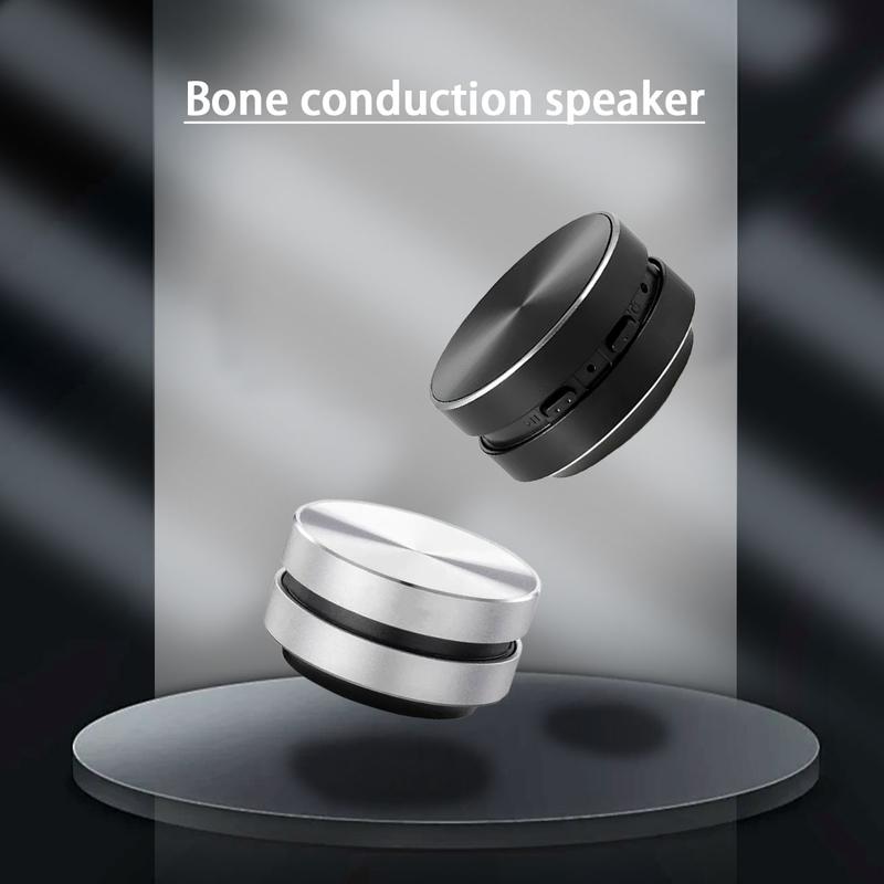 Bluetooth Speaker, Bone Conduction Portable Wireless Speaker with Louder Volume, Suction Cup Mounted, Crystal Clear Sound, Rich Bass, Mini Music Player for Home, Outdoor, Resonance Function for Dynamic Audio Experience bt speaker suction cup