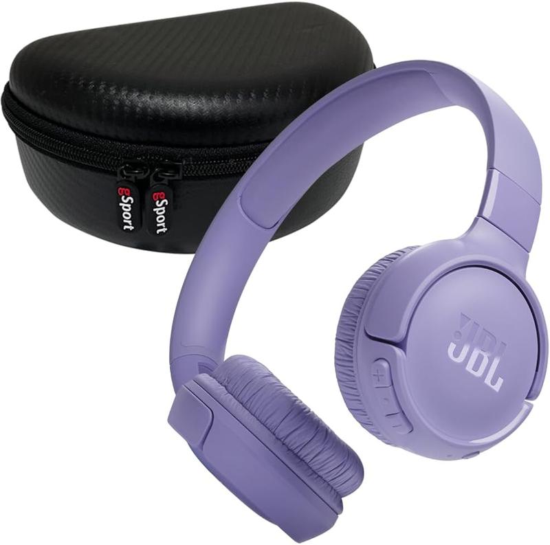 JBL Tune 520BT Wireless On Ear Headphones Bundle with gSport Carbon Fiber Case