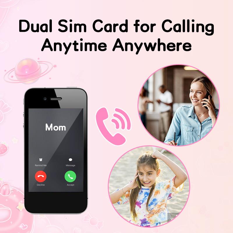 Mini phone super kids smart phone 32G, smartphone tempered cellphone portable mini phone 3G unlocked small smartphone with 3GB + 32GB, 3.0 