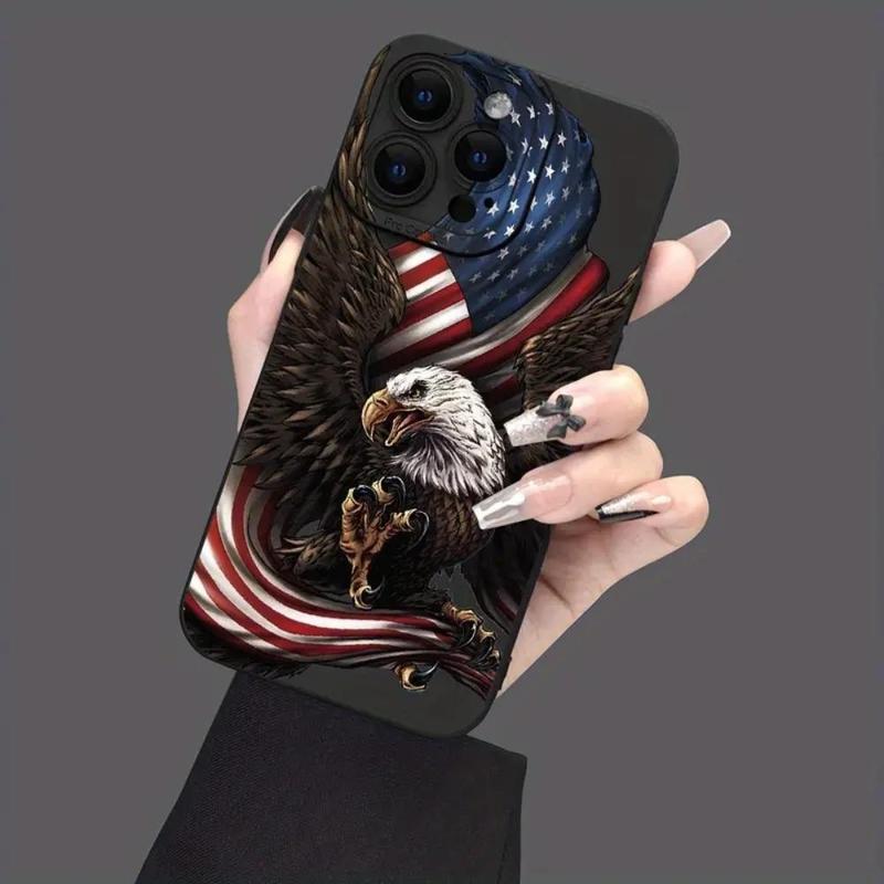 Eagle Pattern Phone Case, Decorative Phone Protector Cover, Phone Accessories Compatible With iPhone 11 12 13 14 15 16 Pro Max Series, Phones Case