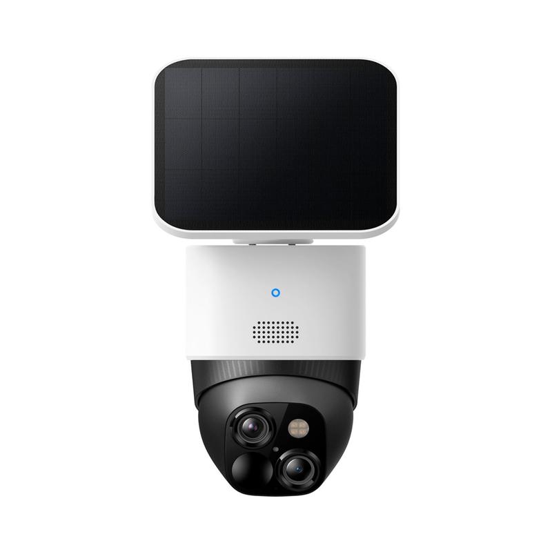 eufy Security SoloCam S340, Solar Security Cameras Wireless Outdoor, Cameras for Home Security, 360° Pan & Tilt Surveillance, No Blind Spots, 2.4 GHz Wi-Fi, No Monthly Fee, HomeBase S380 Compatible