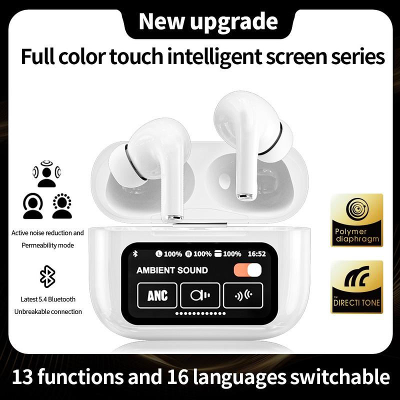 Bluetooth headset super long range super noise reduction into the ear type 5 generation Bluetooth headset Bluetooth headset touch screen long battery life noise reduction in-ear headset Audio Headphone